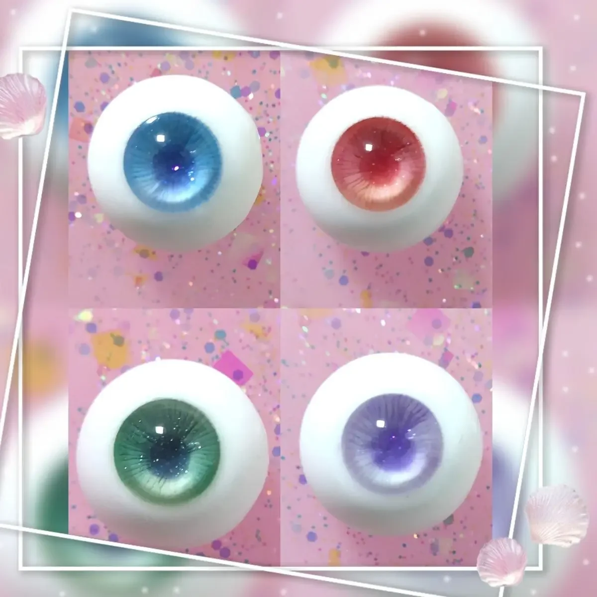 10/12/14/16/18mm Doll's Eyes for 1/3 1/4 1/6 Bjd Doll Fashion Plaster Eyeball Diy Girl Toys Dress Up Handmade Doll Accessories