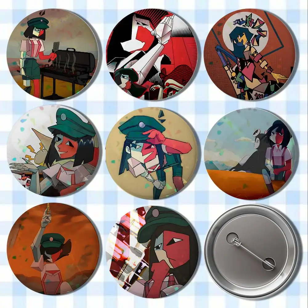 إينا حلم شواء لعبة شارات زر جولة الإبداعية دبوس بروش شارة حقيبة اكسسوارات الديكور المشجعين جمع الأصدقاء الهدايا