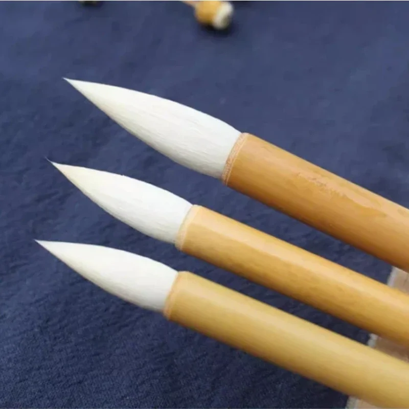 Traditional Chinese Painting Dyeing Brush Soft Woolen Hair Watercolor Painting Brush Beginner White Cloud Calligraphy Brush Set