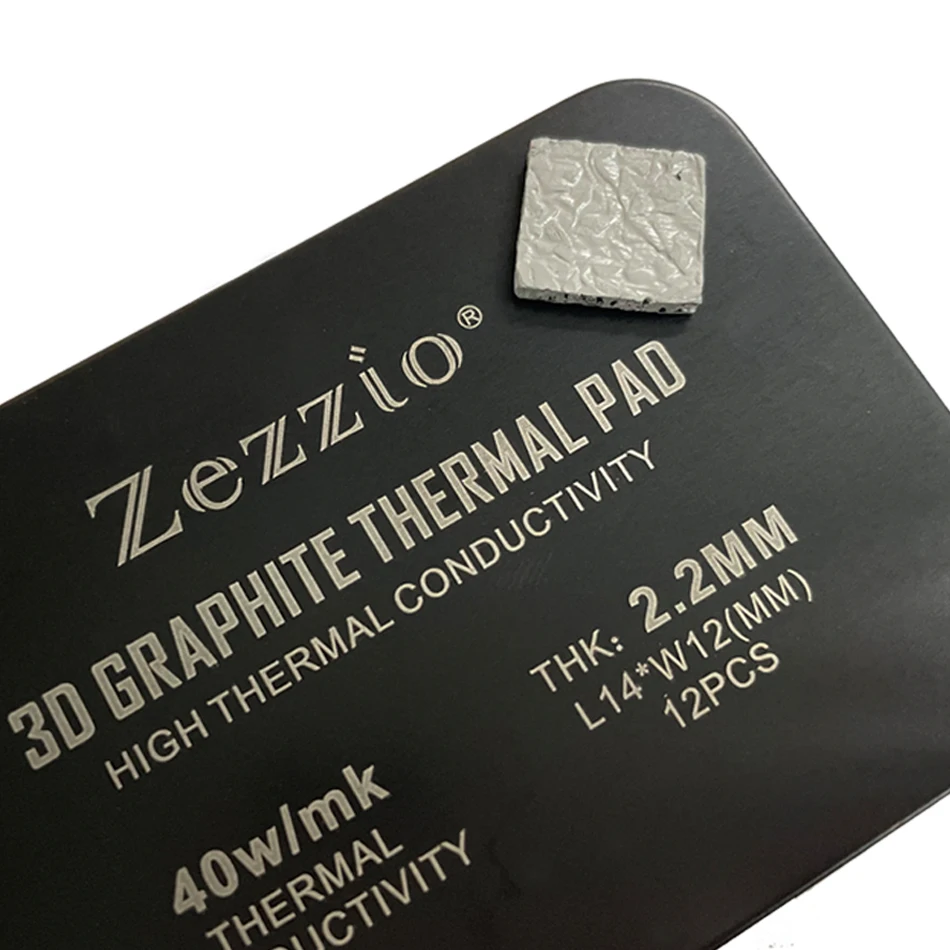 Zezzio 3D Graphite Thermische Pad 40 W/m. K 3090/3080 Memory Koelpasta Pad Geïntegreerde Circuit Gddr 6X Vram Grafeen Cooling