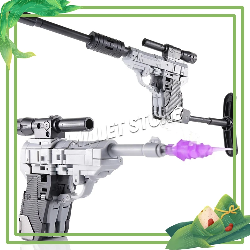 

В наличии: Трансформируемая игрушка Меготрон H9 (модель пистолета), мини-фигурка G1 Pocket Warrior, робот-модель, подарок для детей