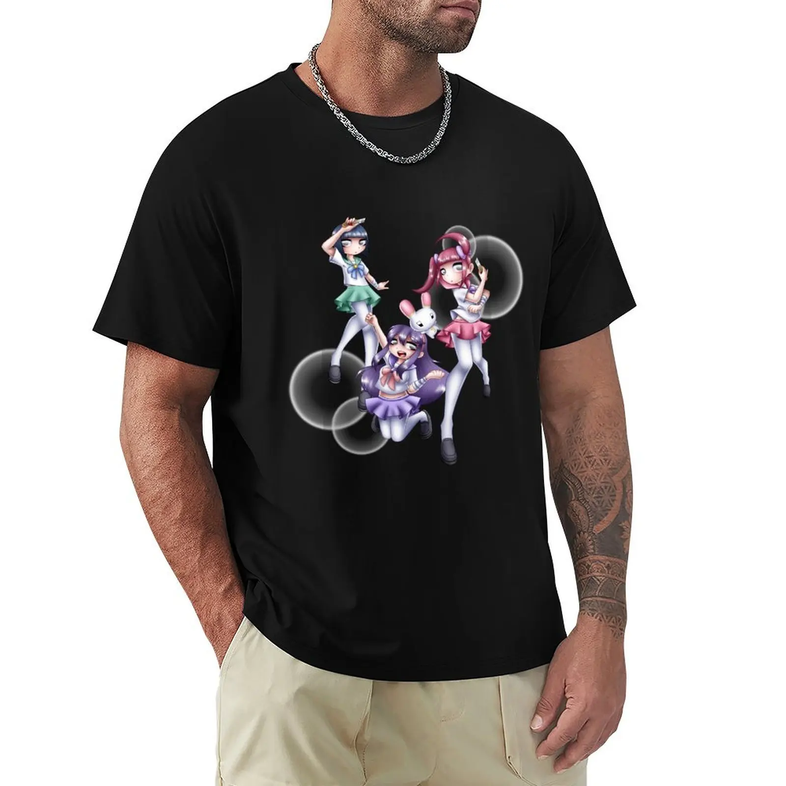 

Menherachan - Wrist Cut Warriors (Menherachan, Sabukaruchan, Yumekawachan) T-Shirt Moisture Control Sports Tee