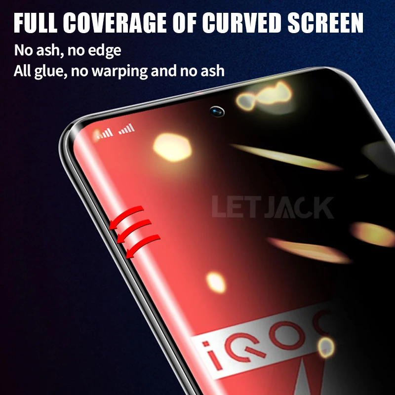 Anti-Spy Full Curved Hydrogel Film for Vivo X90 Pro Plus S16 S15 V25 V23 Privacy Screen Protector Vivo iQOO 11 10 Pro Not Glass