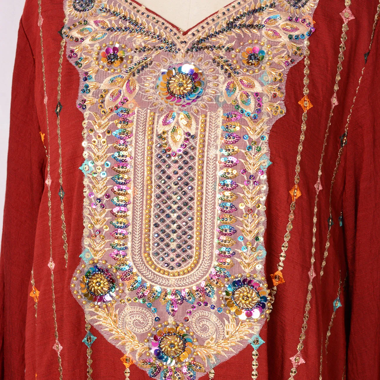 Robe Abaya musulmane africaine, broderie de fil et Appliques Robe caftan arabe marocain, vêtements islamiques pour soirée du Ramadan Eid