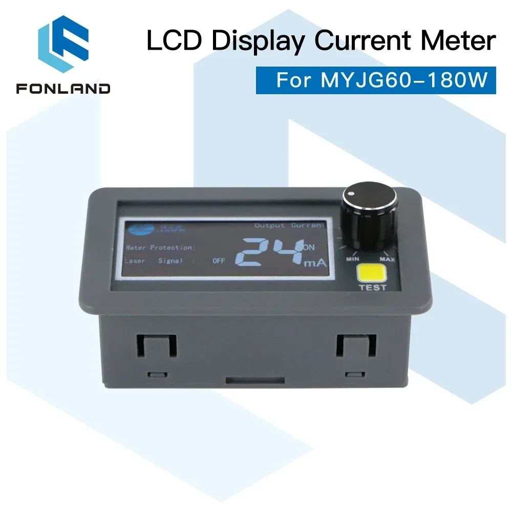 FONLAND Wyświetlacz LCD Miernik prądu CO2 Ekran zewnętrzny do zasilacza laserowego CO2 serii MYJG HY 100W i 150W