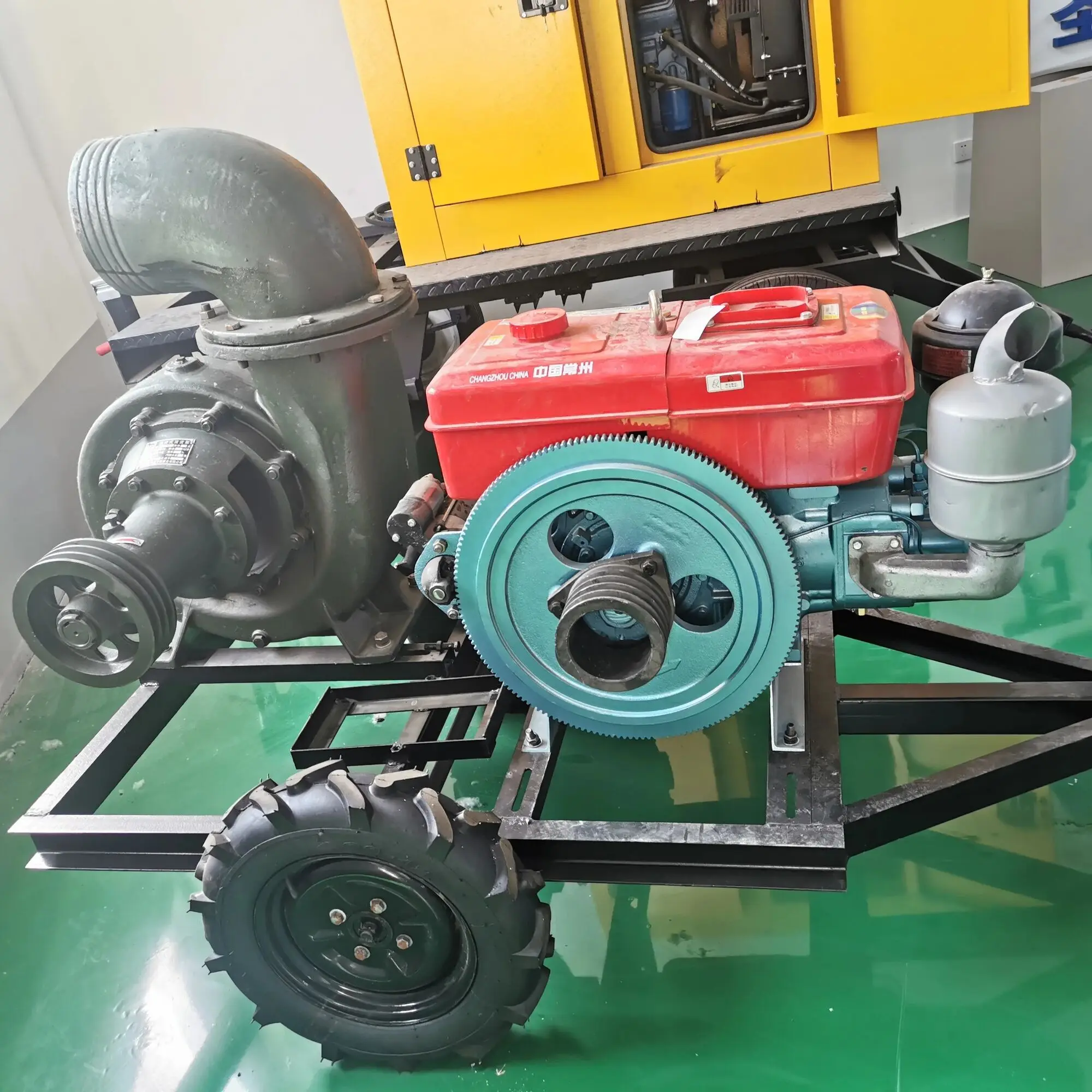 250HW 10 Inch Mixed Flow Pump With ZS1135 35HP Diesel Engine Agricultural Irrigation System