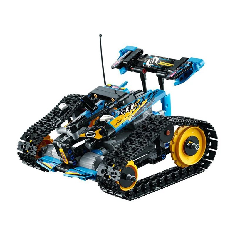 High-Tech RC Stunt Racer Car Building Blocks Track Racing Off-road Vehicle PF Technical Car Bricks Toys For Boys Gifts 11298