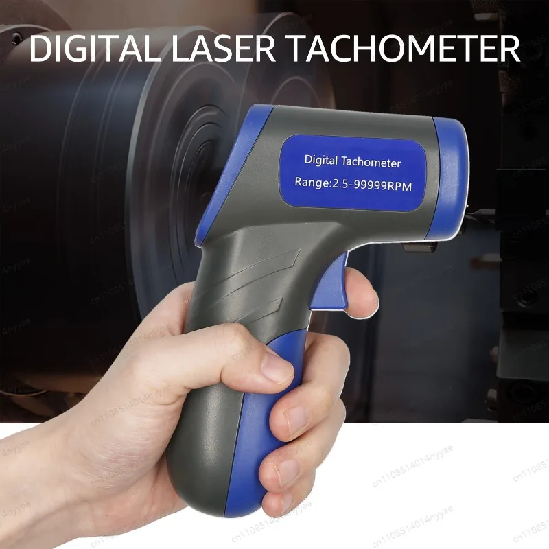 

Digital Tachometer Laser Tachometer Handheld RPM Meter Speedmeter 2.5-99999RPM Range with BacklitDisplay for Motor Machine Lathe
