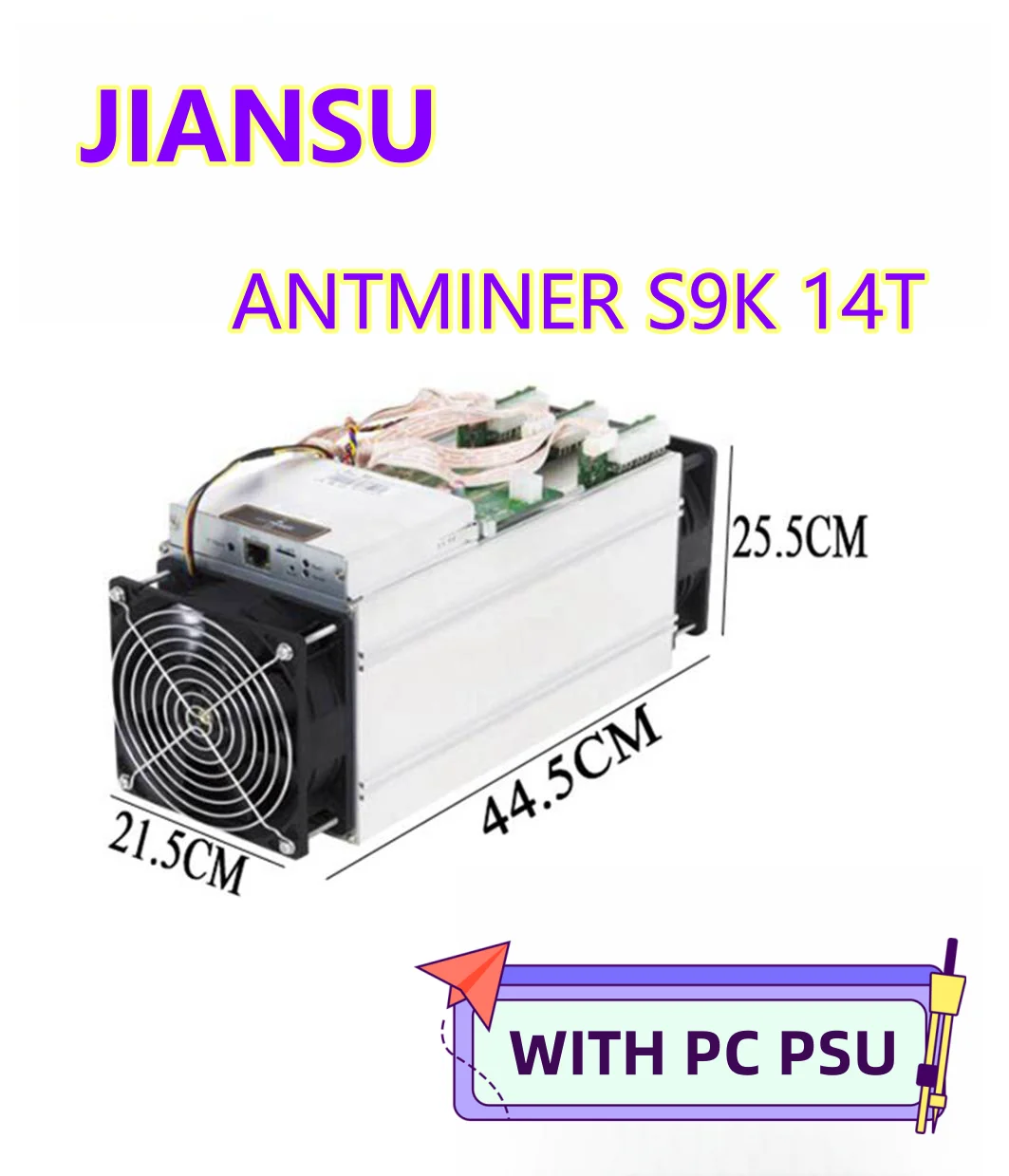 BITMAIN-minero usado AntMiner S9k con PSU, 2150W, 13,5 T, BCH, BTC, SHA-256, mejor que S9, S9j, S15, T15, Z9, Mini minero de WhatsMiner M10, M3, M3X