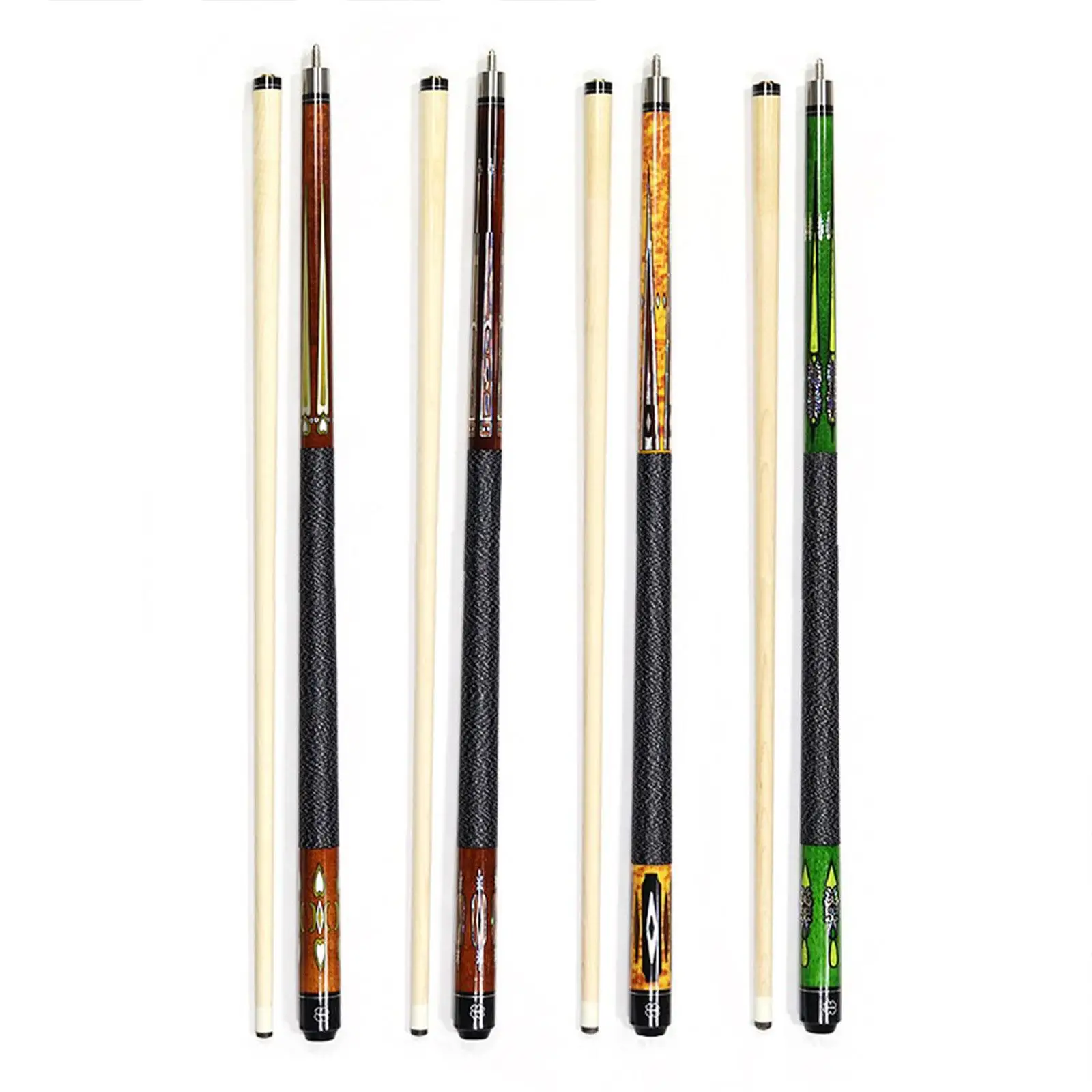 

Professional Billiards Cue Stick Wood 1/2 Split Pool Stick 57inch for Home Bar Players Billiard Equipment