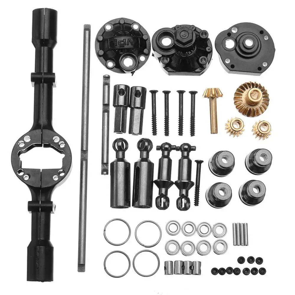 1 Set WPL B16 B36 1/16 Rc Car Upgraded Parts Metal OP Accessory Middle Bridge Axle Accessories