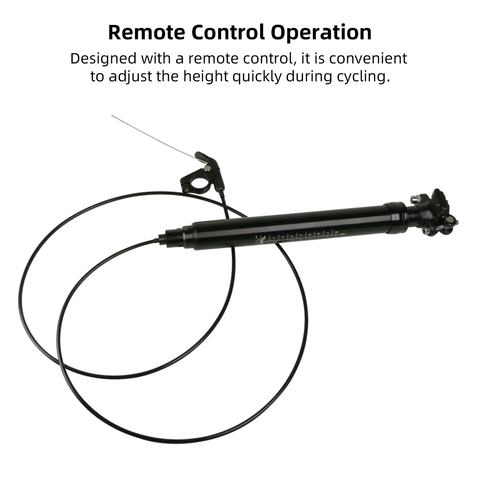 

Mountain Bike Dropper Post 31.6mm Aluminum Hydraulic Lock 100-170mm Travel Bicycle Remote-Controlled Dropper Seatpost