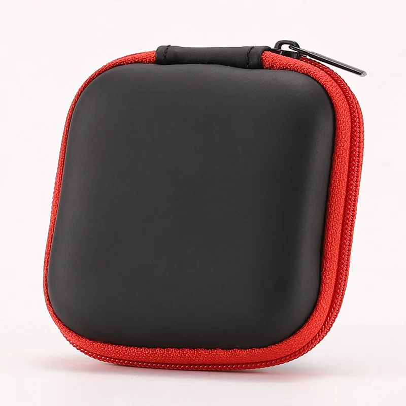 

Portable Earbuds Case, Square Earphones Travel Organizer - Mini Headphone Case for Earphones, USB Cable, Charger