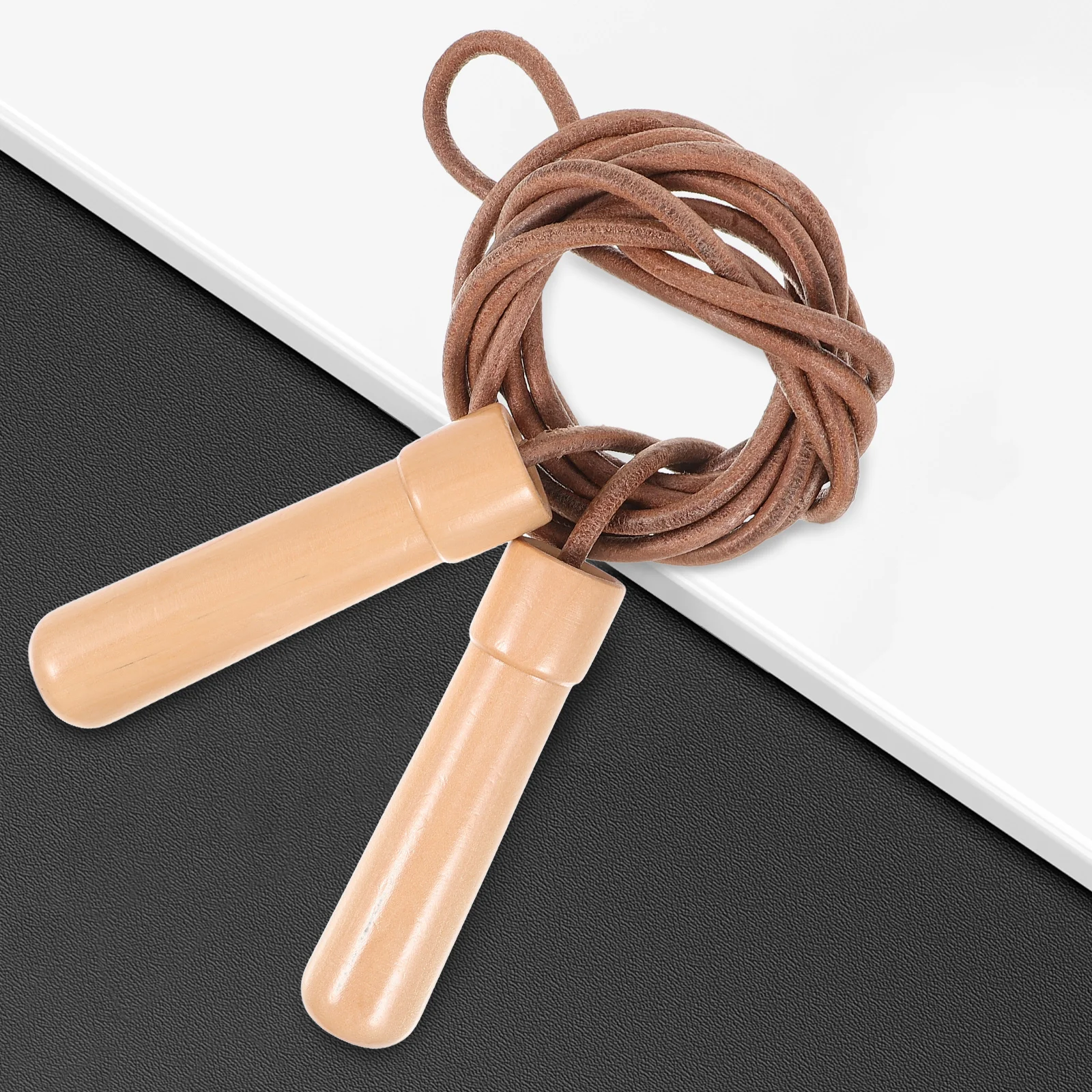 

Wooden Handle Skipping Rope For Fitness Exercise Weight Loss Workout Sports Training Wear-Resistant Jump Rope For s Adults