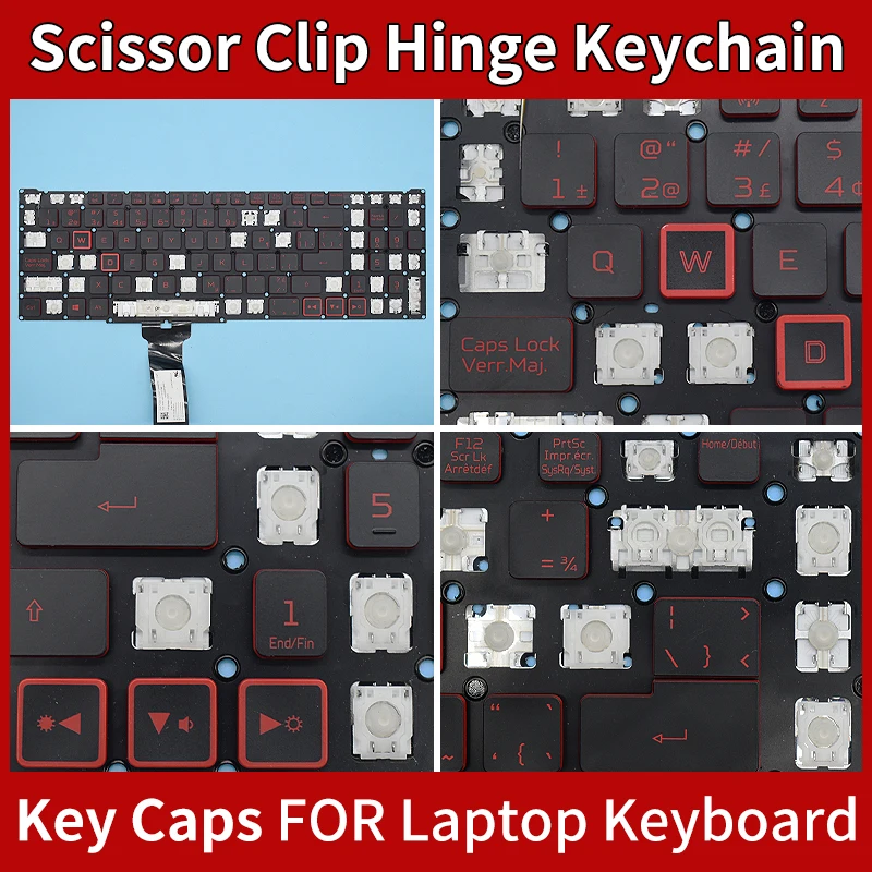 Keyboard Laptop For Acer Nitro 5 AN515-51 AN515 AN515-52 AN515-53 AN515-41 AN515-42 AN515-31-56 Cap Keycap And hinge Replacement