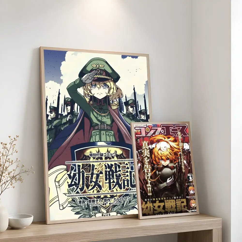 Anime Y-Youjo S-Senki Poster Home Artwork For Living Room Bedroom Office Dorm Apartment Gift