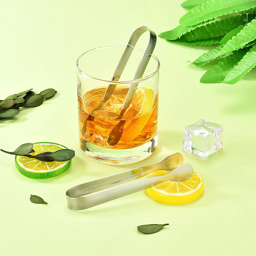 

12Pcs Stainless Steel Mini Sugar Ice Tongs Adjustable Serving Clip for Party Tea Coffee Cake Bar Cafe Kitchen Tools Silver