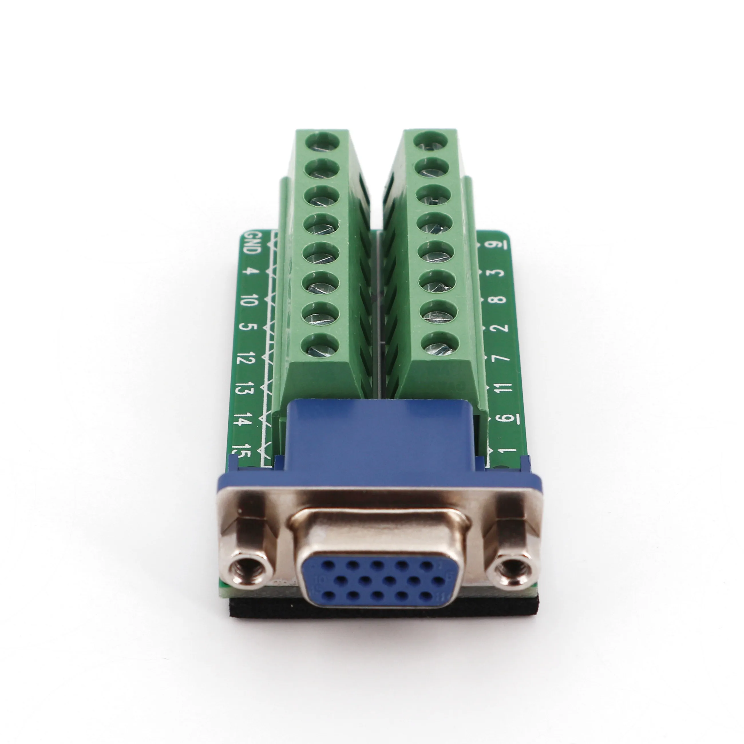 D-SUB DB15 VGA Male Female 3 Row 15Pin Plug Breakout PCB Terminals Board Adapter Connector