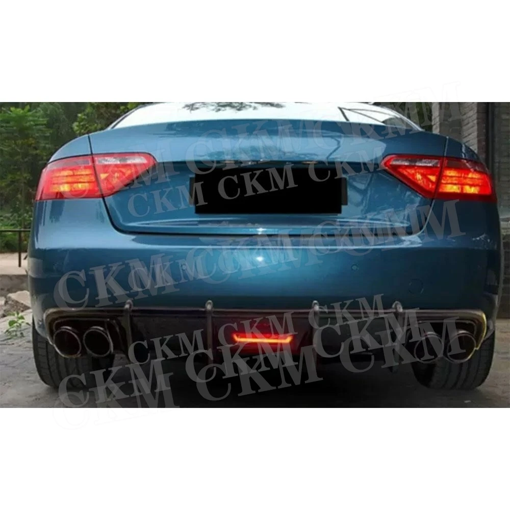 Carbon Fiber K Style Car Rear Bumper Diffuser Lip for Audi A5 Standard Coupe 2008 2009 2010 2011 Body Kit  Accessories view 4