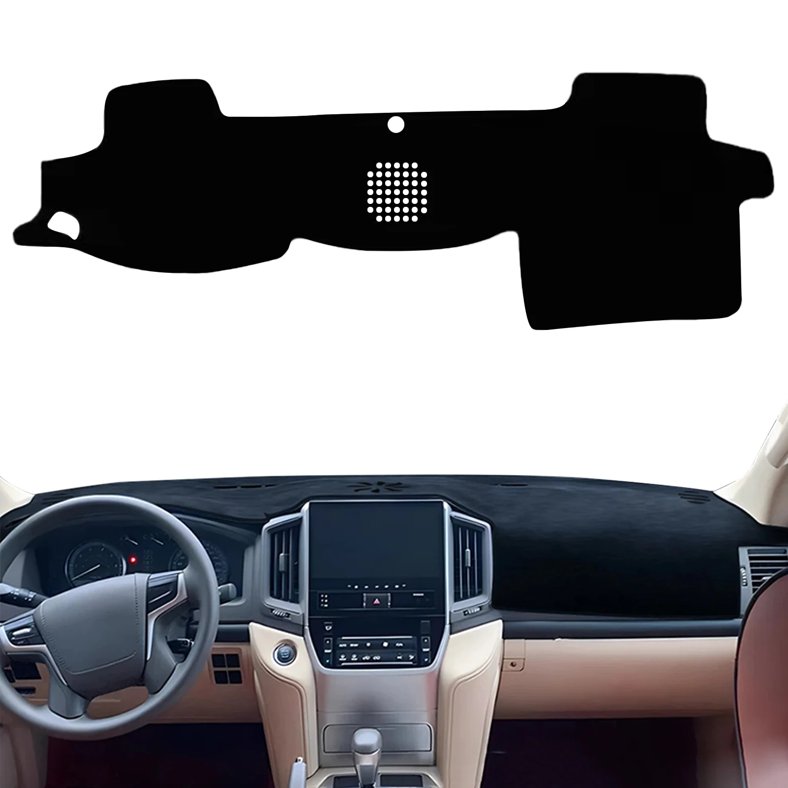 

for Toyota Land Cruiser J200 2008-2019 Car Dashboard Cover Sunshade Non‑Slip Protector Dash Mat Interior Decor Pad Accessories