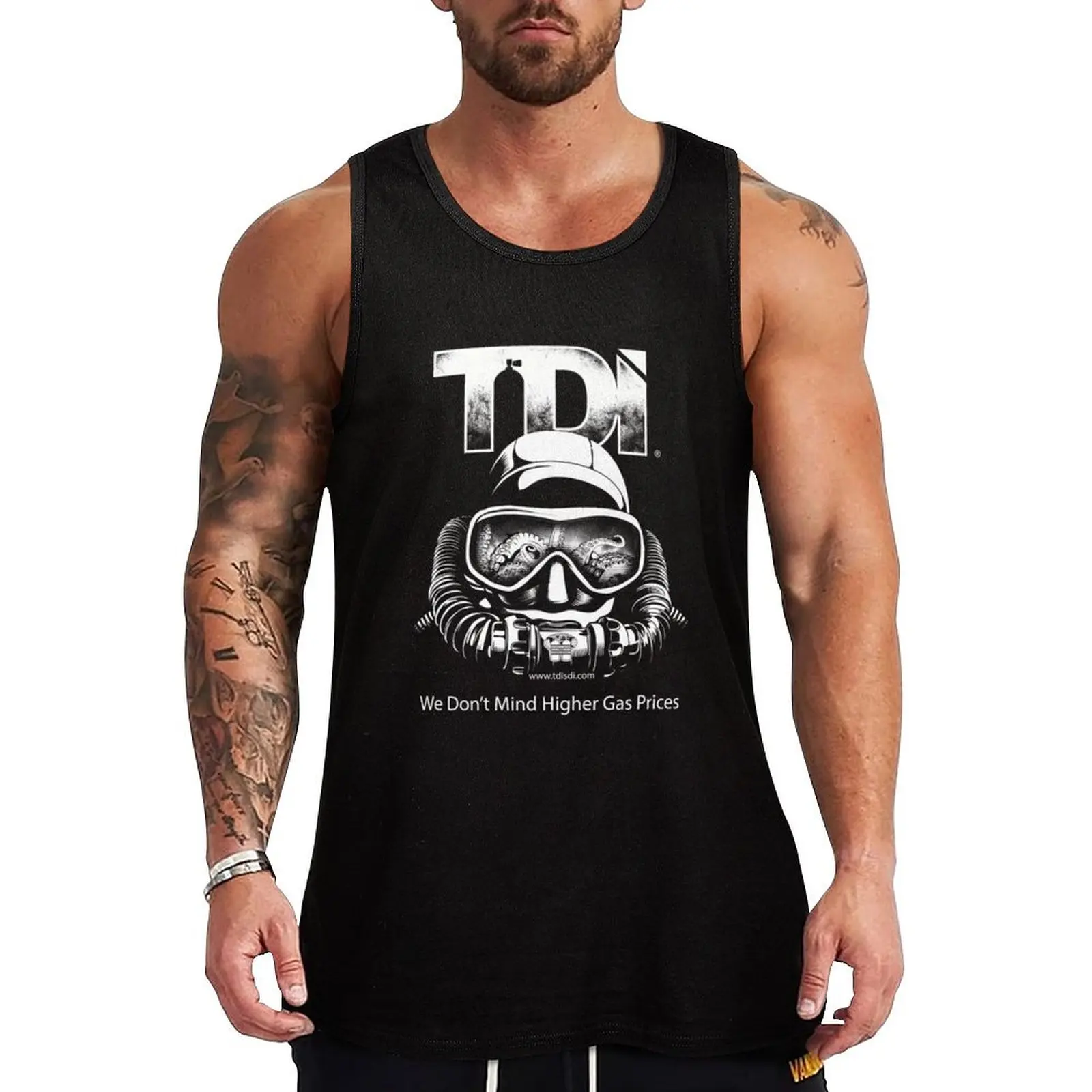 Technical Diving International Tank Top man sexy?costume gym shirt men gym clothing men summer clothes man 2025