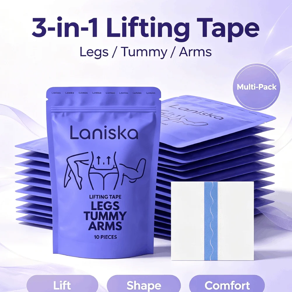 Laniska Body Lifting Tape 3-in-1 for Abdomen Legs Arms Sweatproof Invisible Skin Tightening Anti-loose Skin Shaping Sticker