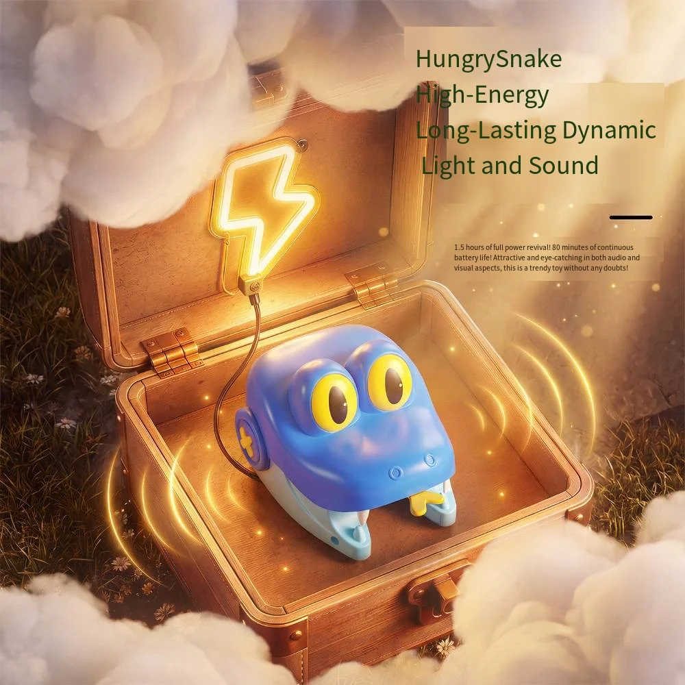 Remote Control Magnetic Eating Snake Toy 2 Players Battle Game Educational Interactive Puzzle Toy Boys Girls Birthday Gift view 4