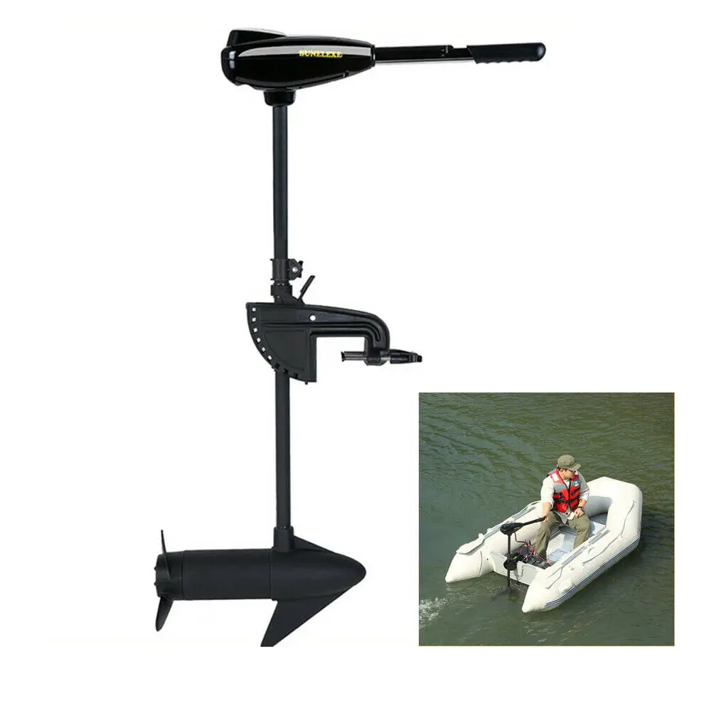 40LBS Thrust Electric Trolling Motor 12V Outboard Engine for Dinghy Inflatable Boat