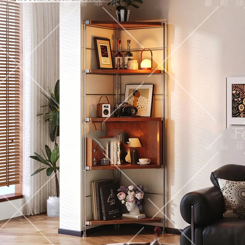 

Corner Display Living Room Cabinets Storage Filing Librero Curio Living Room Cabinets Bookcase Shelf Gabinete Trendy Furniture