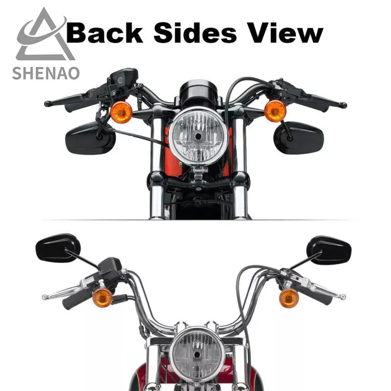 Motorcycle Rearview Mirror Is Suitable For Harley Series Xl883/1200/x48 Gv300 Honda Cm500 Modified Rearview Mirror Accessories