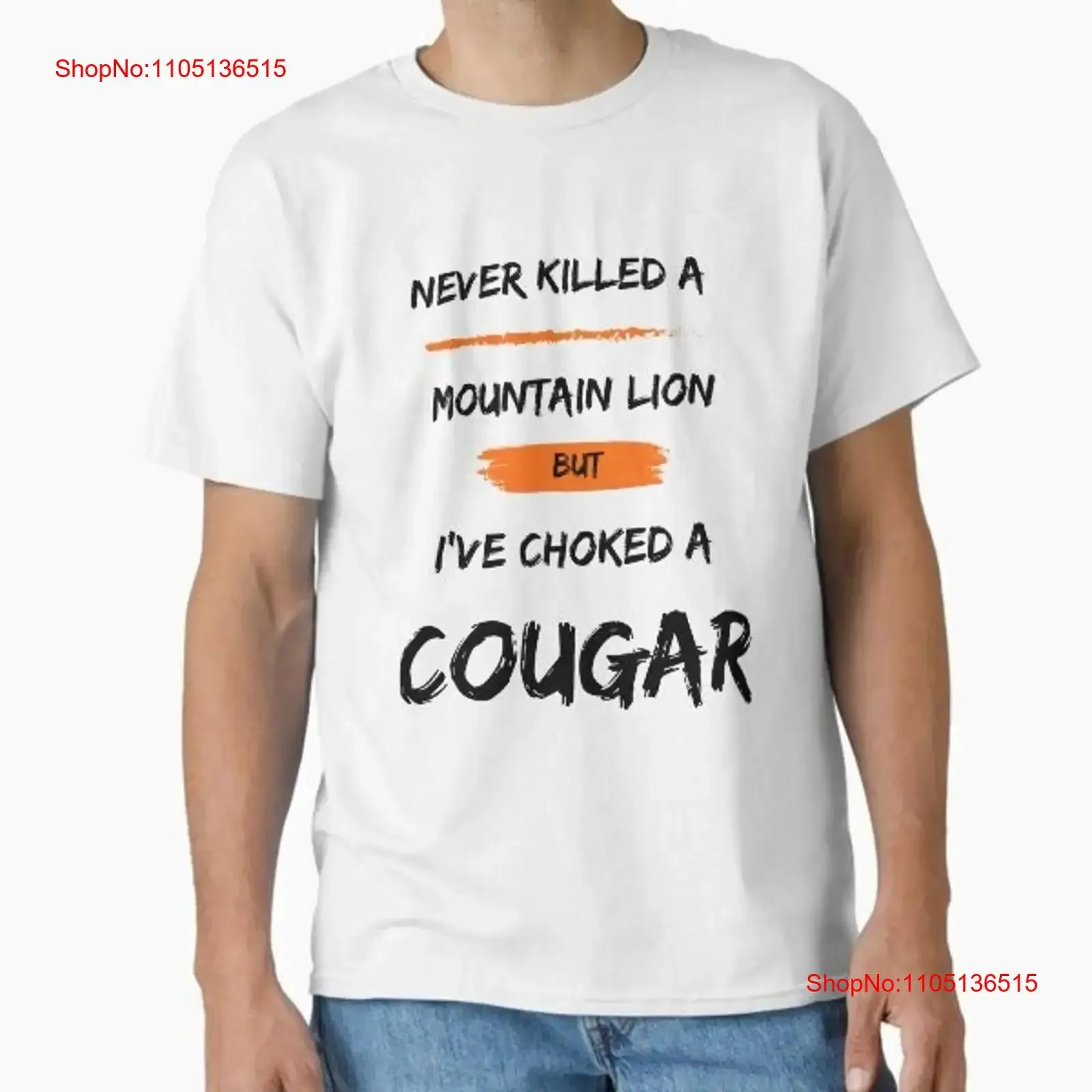 

Funny Mountain Lion and Cougar T shirt Nev Made in US AUS Size S 2XL vintage Washed designer clothes Versatile Unisex