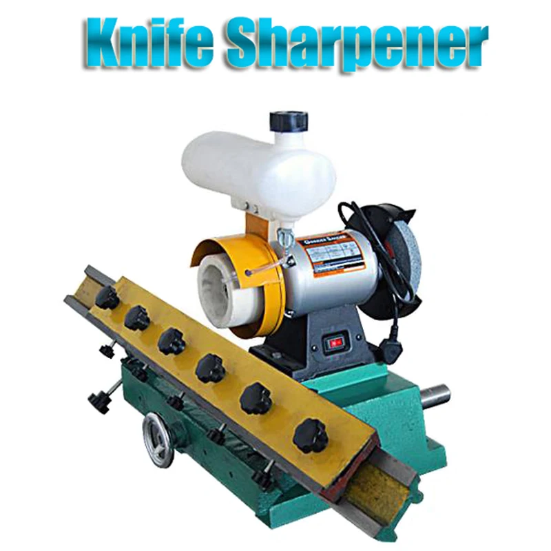 MF206 Bench Edge Grinding Machine Woodworking Straight Knife Sharpener Grinding Machine 220V 0.56kw Grinder