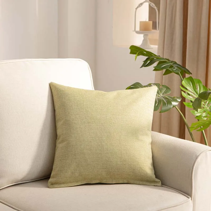 Pillow Case Home Decoration Salon Cushion Cover Solid Pillowcase with Zipper Cotton Linen for Sofa Car Chair 45x45 40X40