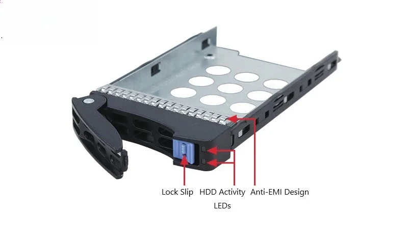 Factory Direct Sale 2.5 NVMe SSD Carrier Hotswap tray 10pcs Per batch