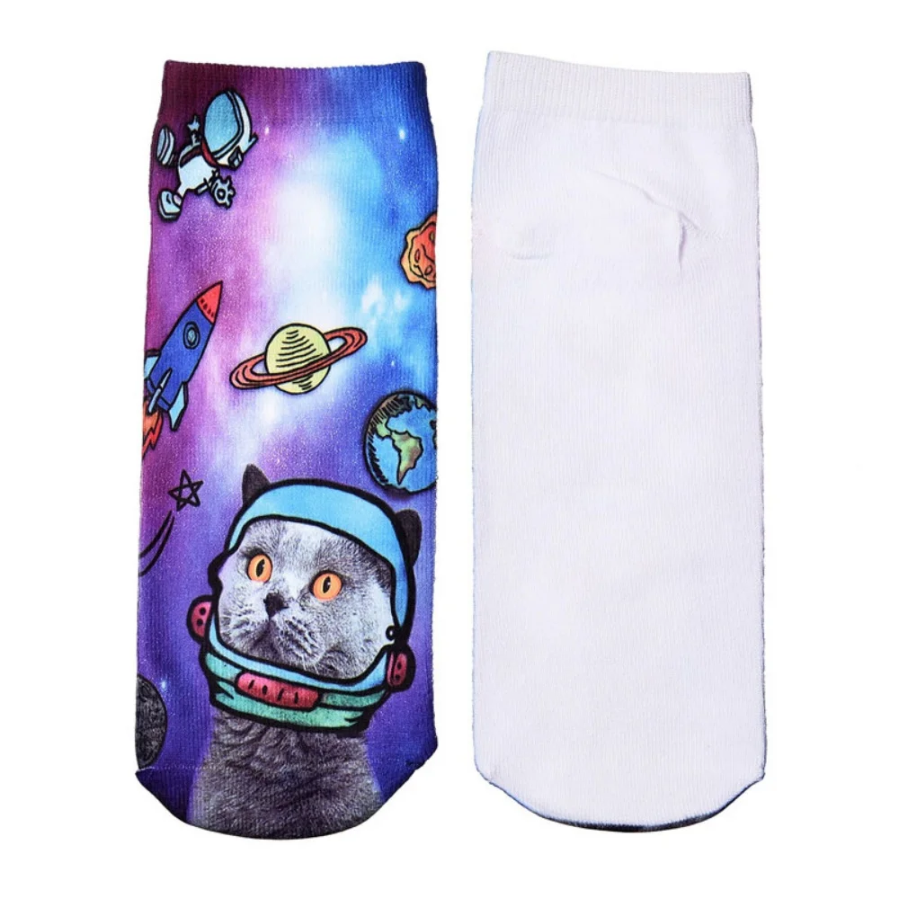 Neue 3D-Druck Tier Mode Tiger Panda Katze Hund Löwe Süßigkeiten Fleisch Kunst Bunte Frauen Lustige Socken Neuheit Geschenk Dropship – Detail 9