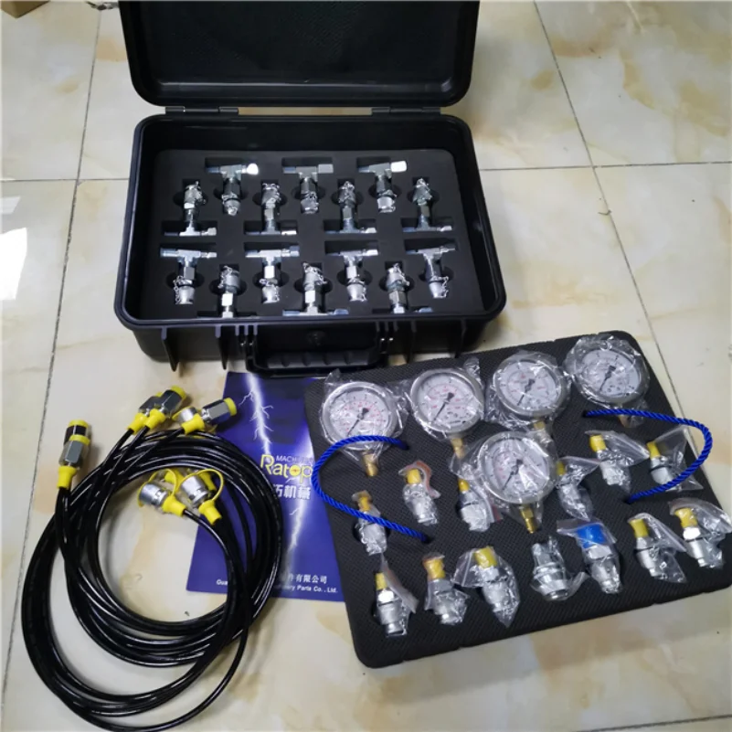 5 Gauges Pressure Measurement Tool, DMASS 5 Gauge Hydraulic Pressure Gauges Set