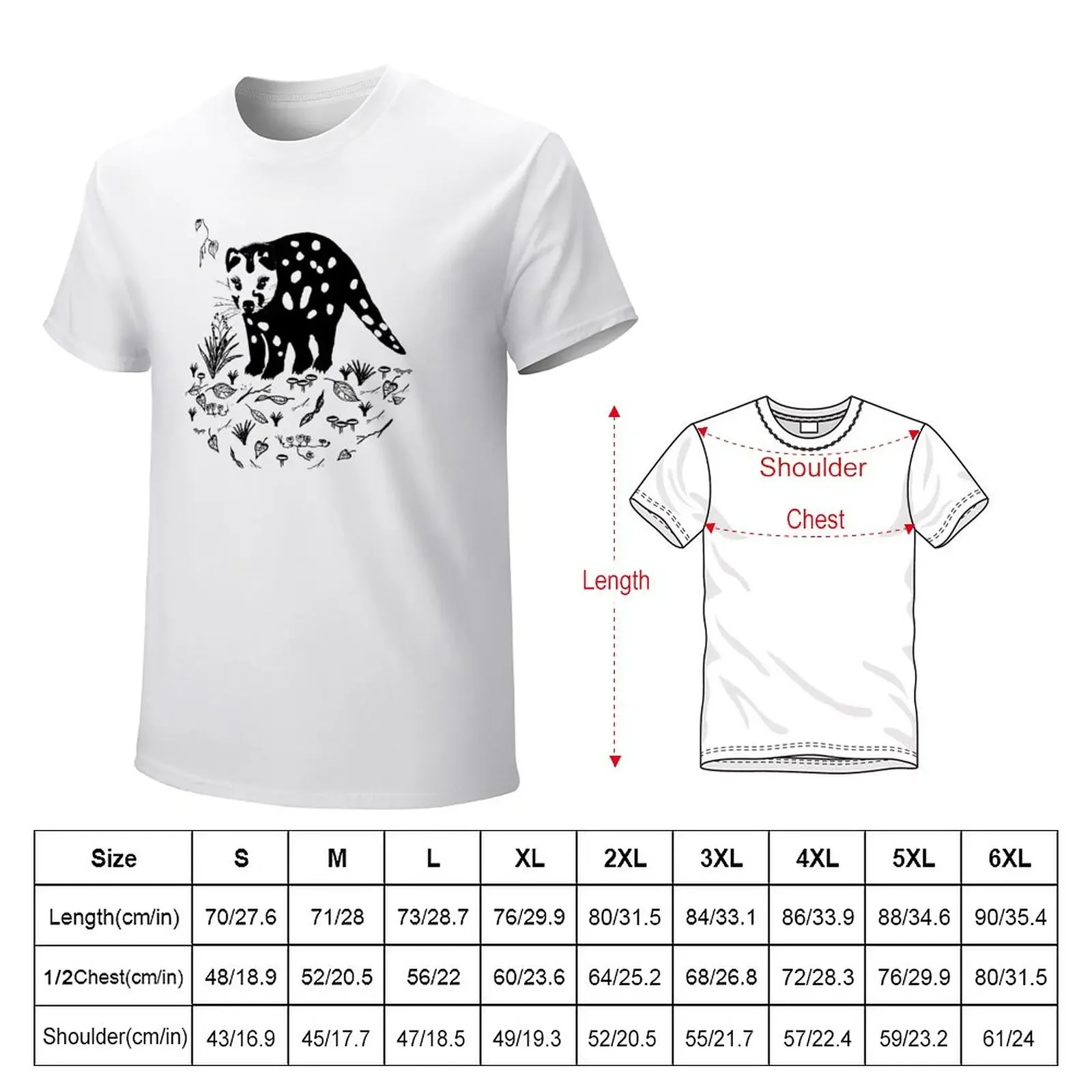 Spotted Tail Quoll- Dasyurus maculatus T-Shirt hippie clothes plain plus sizes shirts graphic tees Men's t-shirt