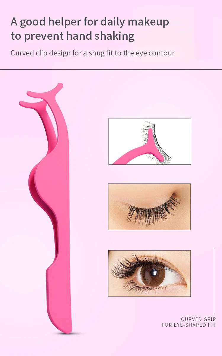 1 Pc Falsche Wimpern Pinzette Gefälschte Wimpern Applikator Make-Up Werkzeuge Hilfs Curler Nerz Wimpern Professionelle Pinzette Werkzeuge – Detail 2