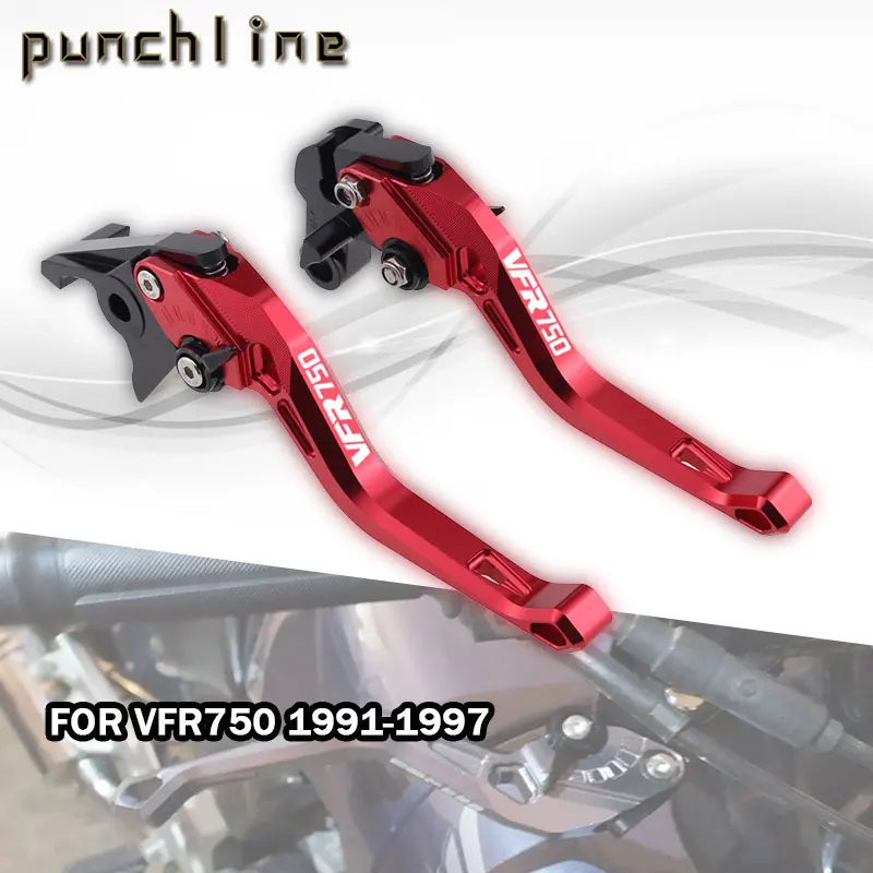 

Fit For VFR750 VFR 750 1991-1997 Short Brake Clutch Levers VFR 750 VFR750 Motorcycle CNC Accessories Adjustable Handle Set