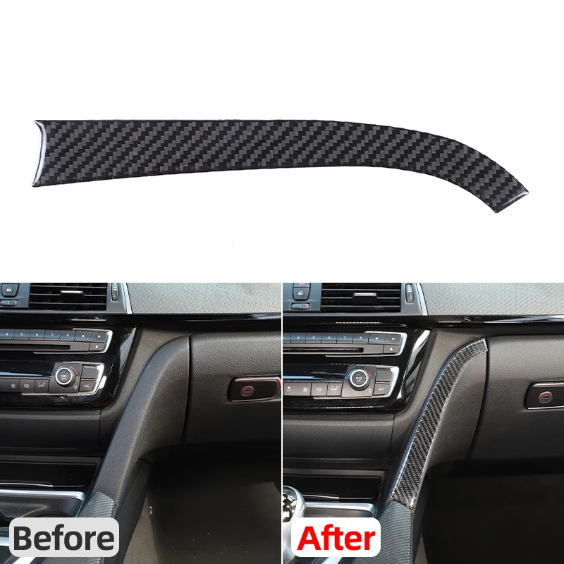 

Car Carbon Fiber For BMW M3 M4 3 /4 Series F30 F80 F82 F83 2013-2019 Center Gear Shift Panel Cover Trim Interior accessories