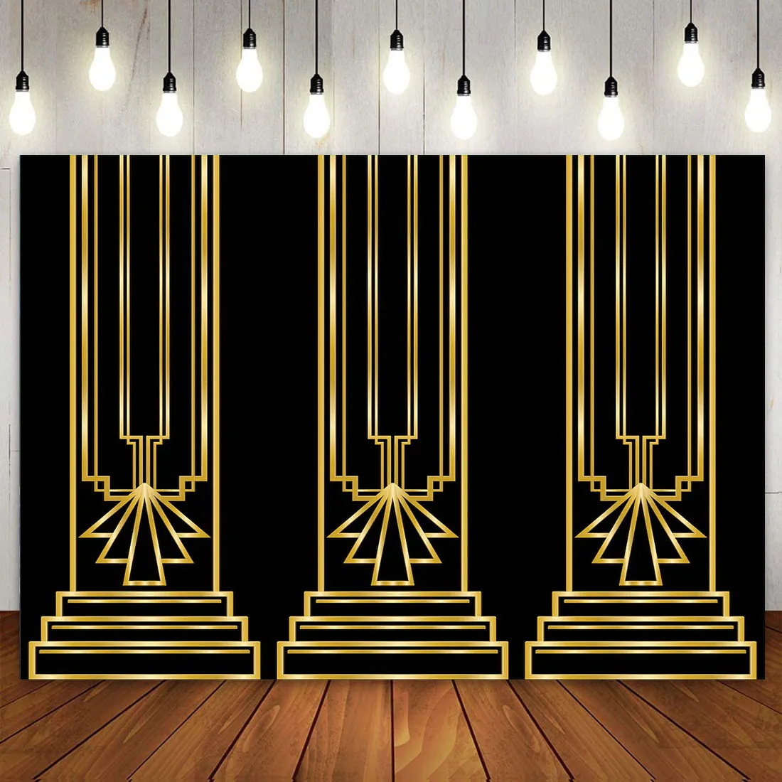 1920s Gatsby Theme Backdrop for Birthday Harlem Nights Murder Mystery Party Decor Roaring 20's Vintage 20s Photobooth Background