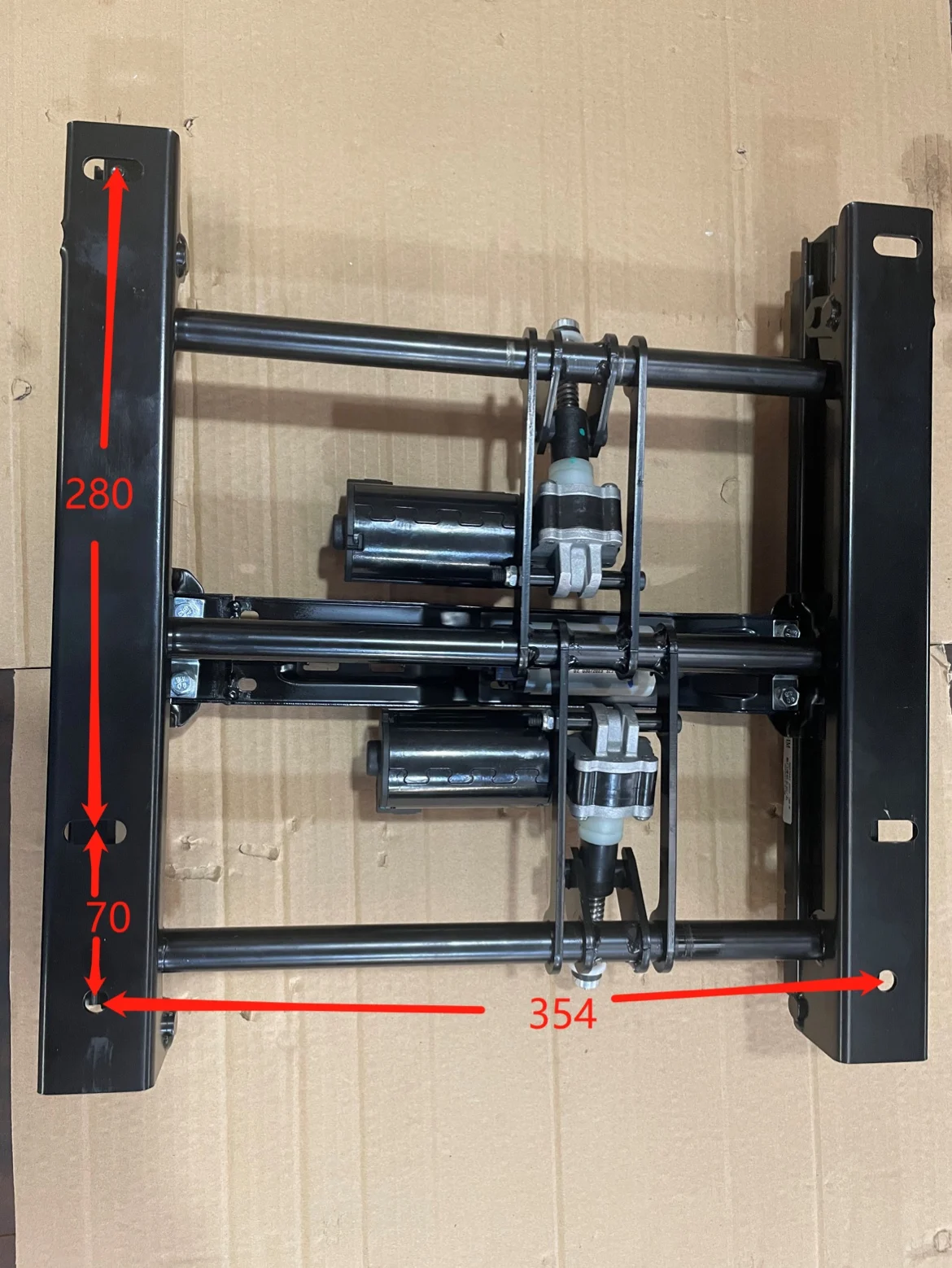 Car seat electric lift slide rail six-way chassis business room modification