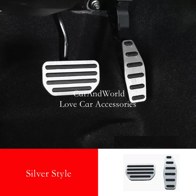 Aluminium Alloy Car AT Foot Rest Accelerator Gas Pedals Brake Cover Non-slip Pads For Suzuki Jimny Sierra JB64 JB74 2019-2023