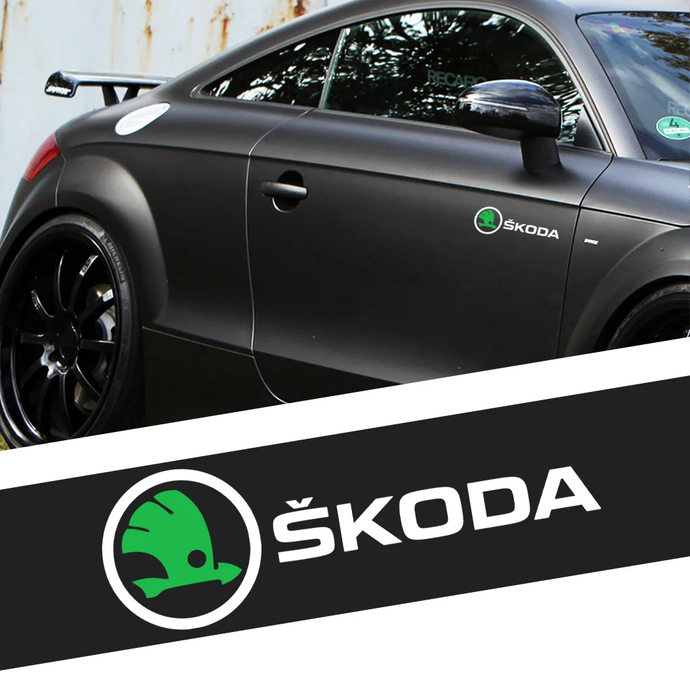 2/4PCS Car Styling Body Trunk Window Decoration Sticker Decal For Skoda Rapid Fabia 1 2 Octavia 2 A7 A5 A4 Yeti Superb 3 A5 VII
