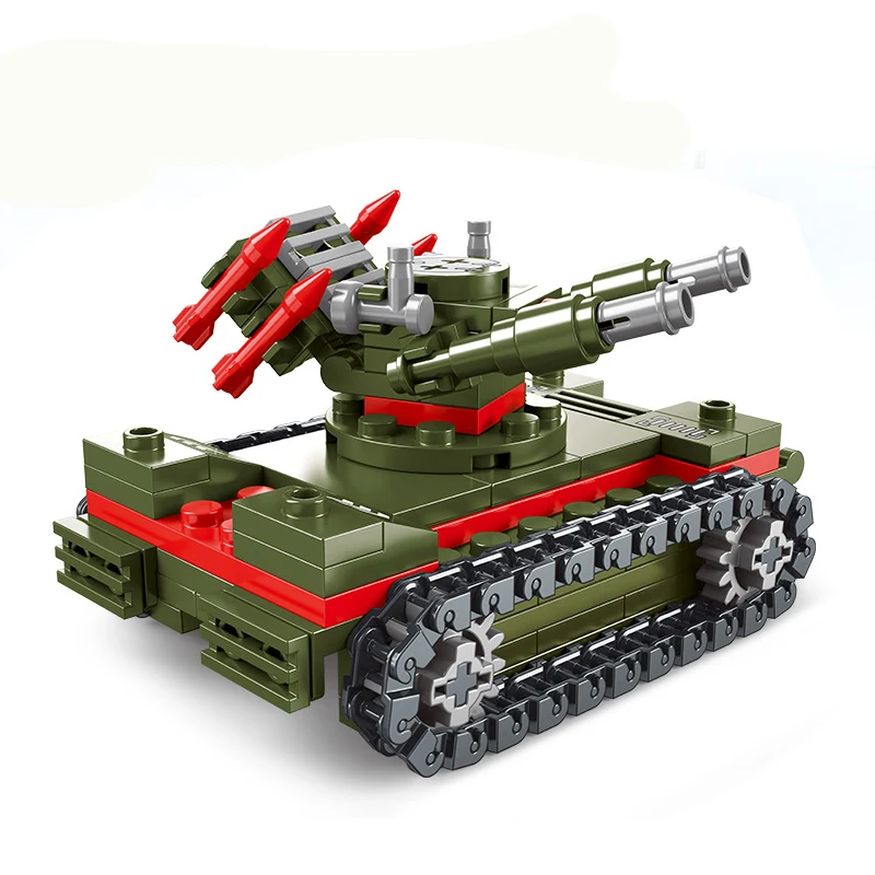 New World War II Militär Kampfpanzer Modell 99a m1a2 Ziegel klassisches Zubehör kreative Montage Lernspiel zeug Kinder Geschenke