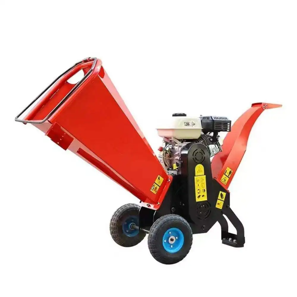 High Efficiency Diesel Mobile Wood Chipper Shredder Garden Shredder Chipper Machine Wood Crusher
