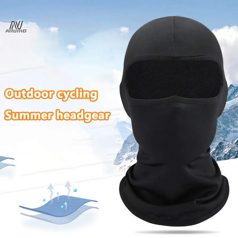 Balaclava Motorcycle Face Mask Moto Helmet Bandana Hood Ski Neck Full Face Mask Windproof Dustproof Face Shield Men's Biker Mask