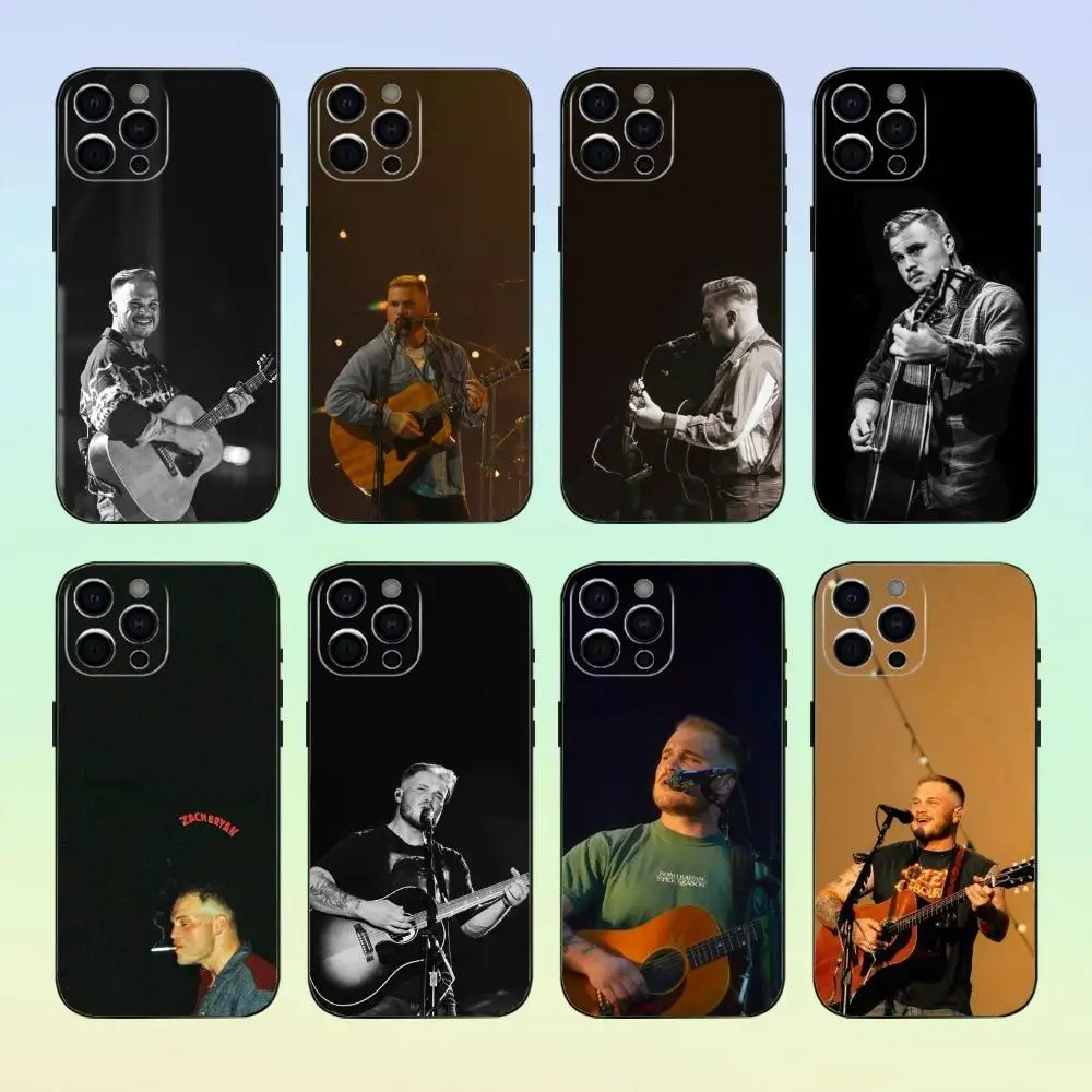 

Singer Z-Zach B-Bryan Phone Case For iPhone 17,16,15,14,13,12,11 ,Soft Silicone Black Cover