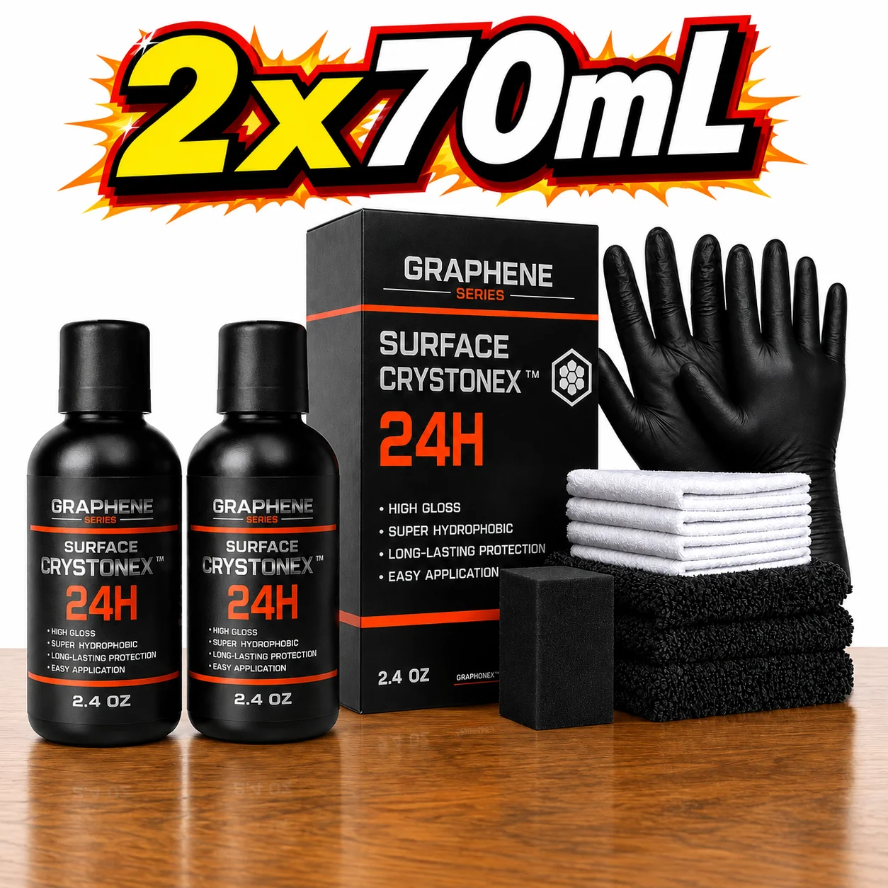 Car Wax Ceramic Coating - Semprotan Pelapis Nano Keramik Graphene untuk
