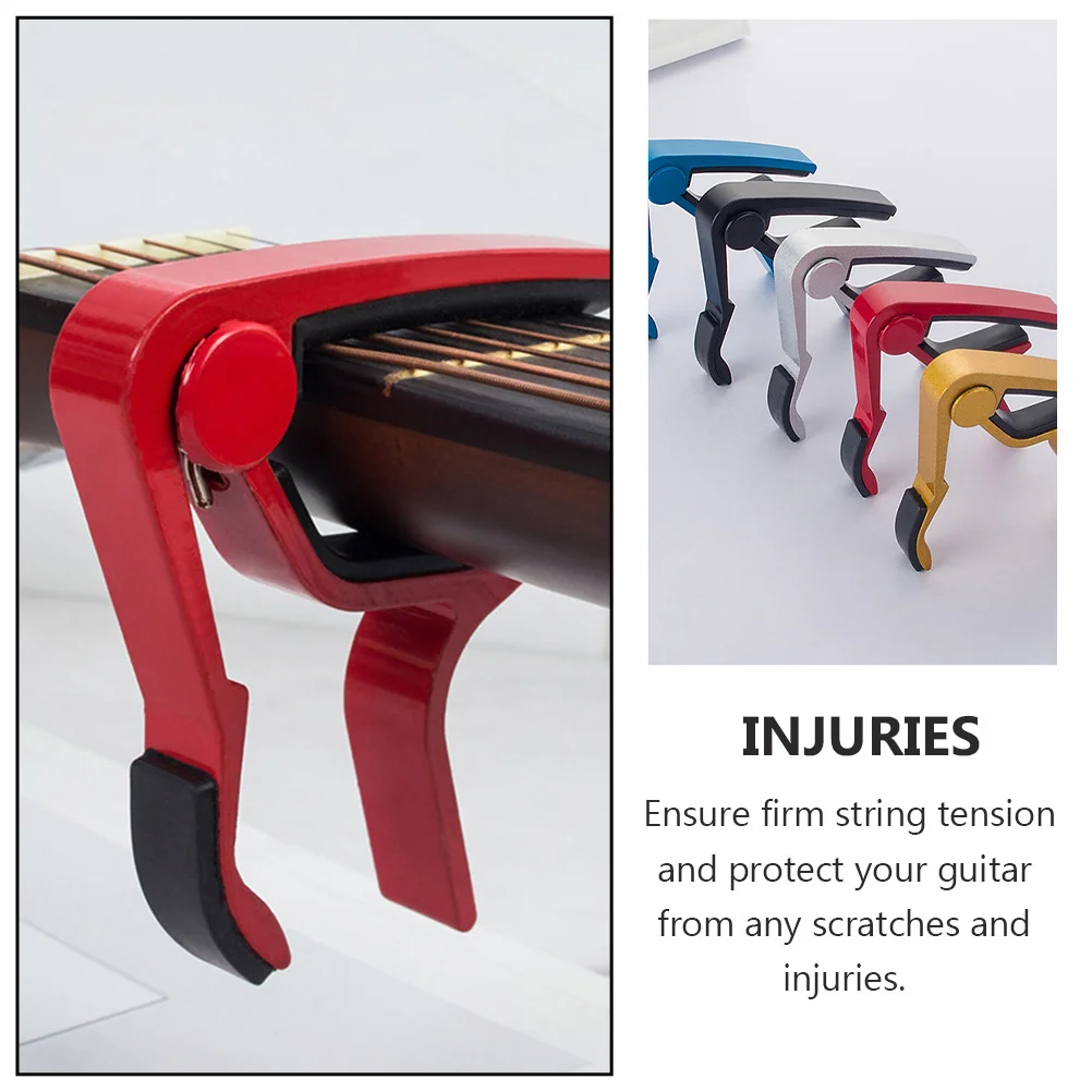 

5pcs Guitar Capo Aluminum Alloy Durable Quick Release For Acoustic Folk Classical Guitar Ukulele Mandolin Banjo Violin